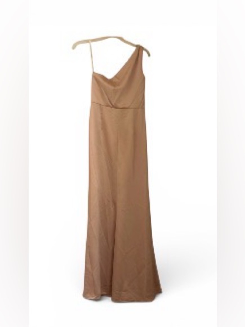 Pink floor length Lovely one shoulder gown size 6